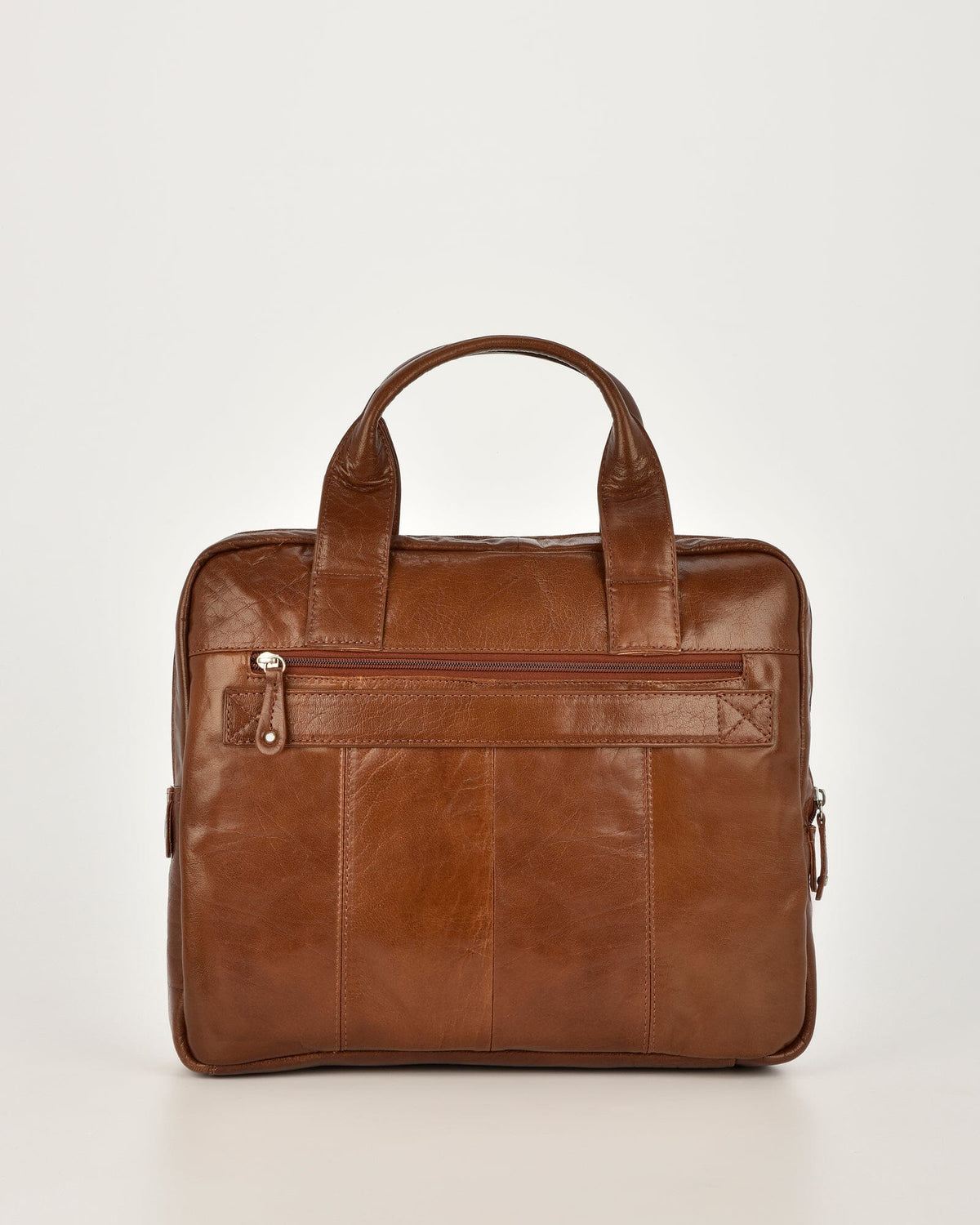 Turner Leather Briefcase - Cognac