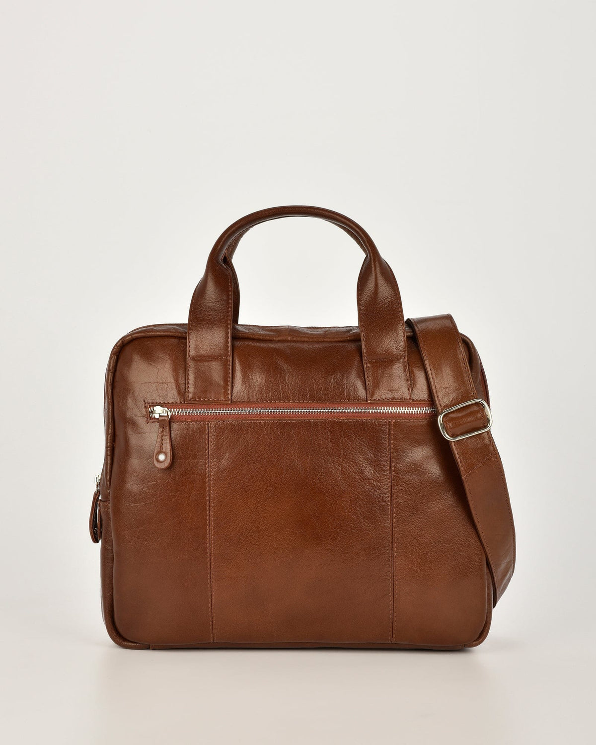 Turner Leather Briefcase - Cognac