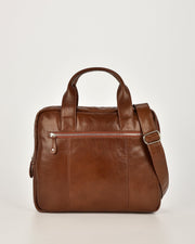 Turner Leather Briefcase - Cognac