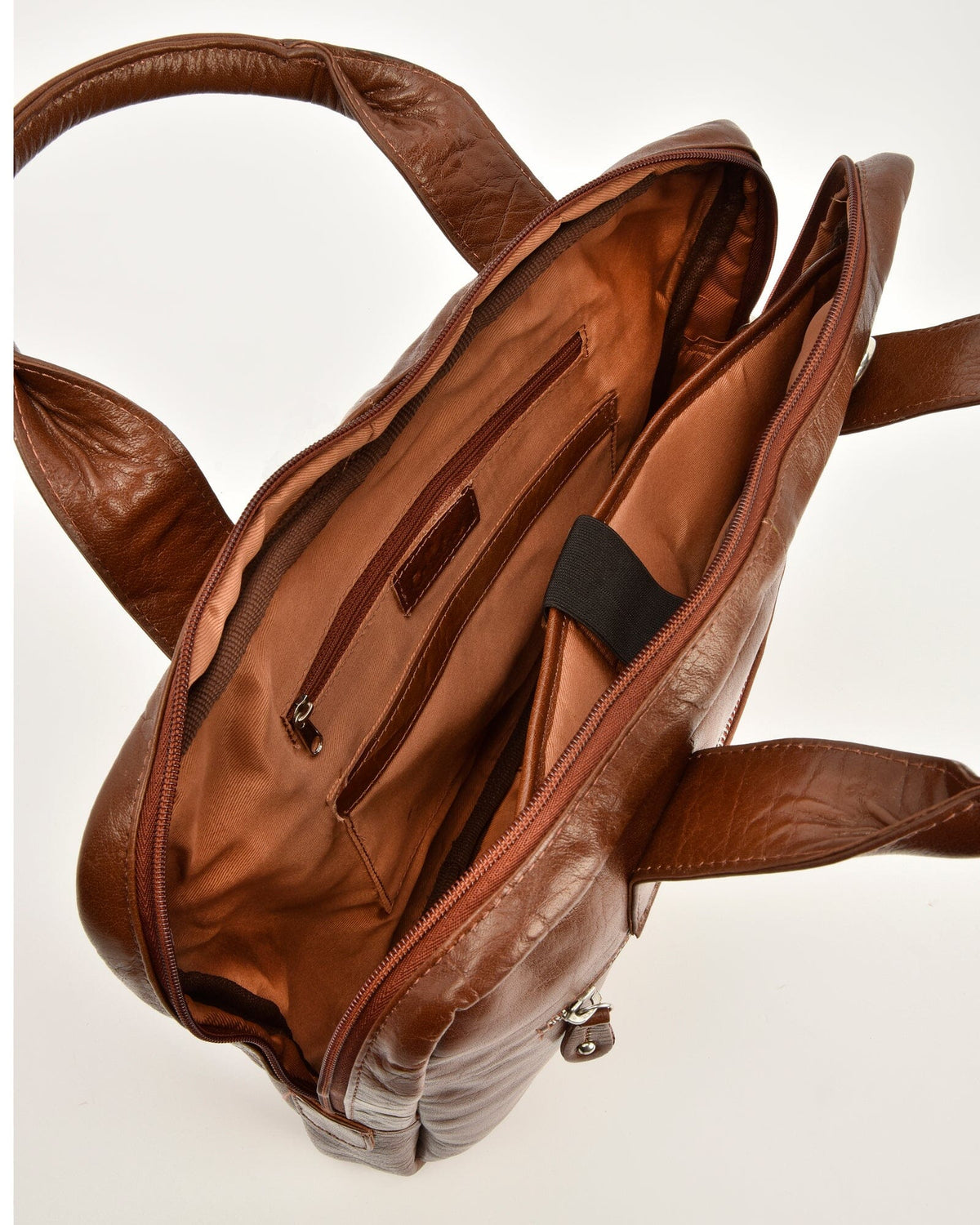 Turner Leather Briefcase - Cognac
