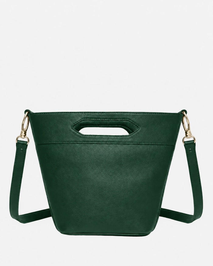 Valencia Leather Crossbody - Forest