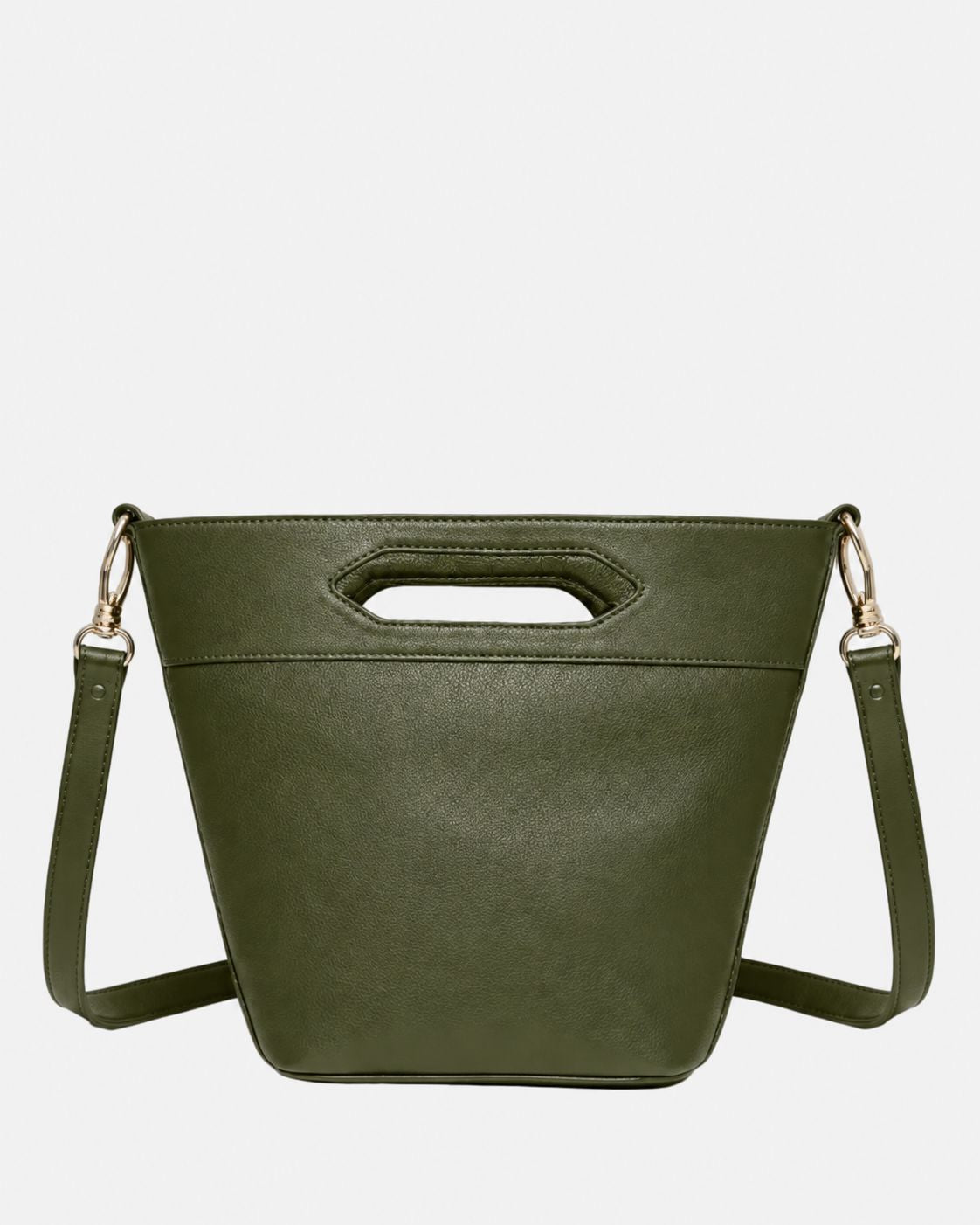 Valencia Leather Crossbody - Olive