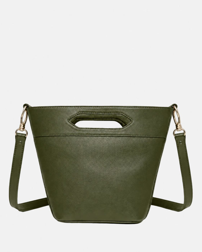 Valencia Leather Crossbody - Olive