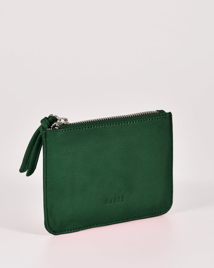 Village Leather Pouch - Forest