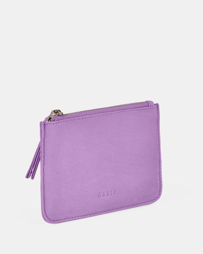Village Leather Pouch - Lavender