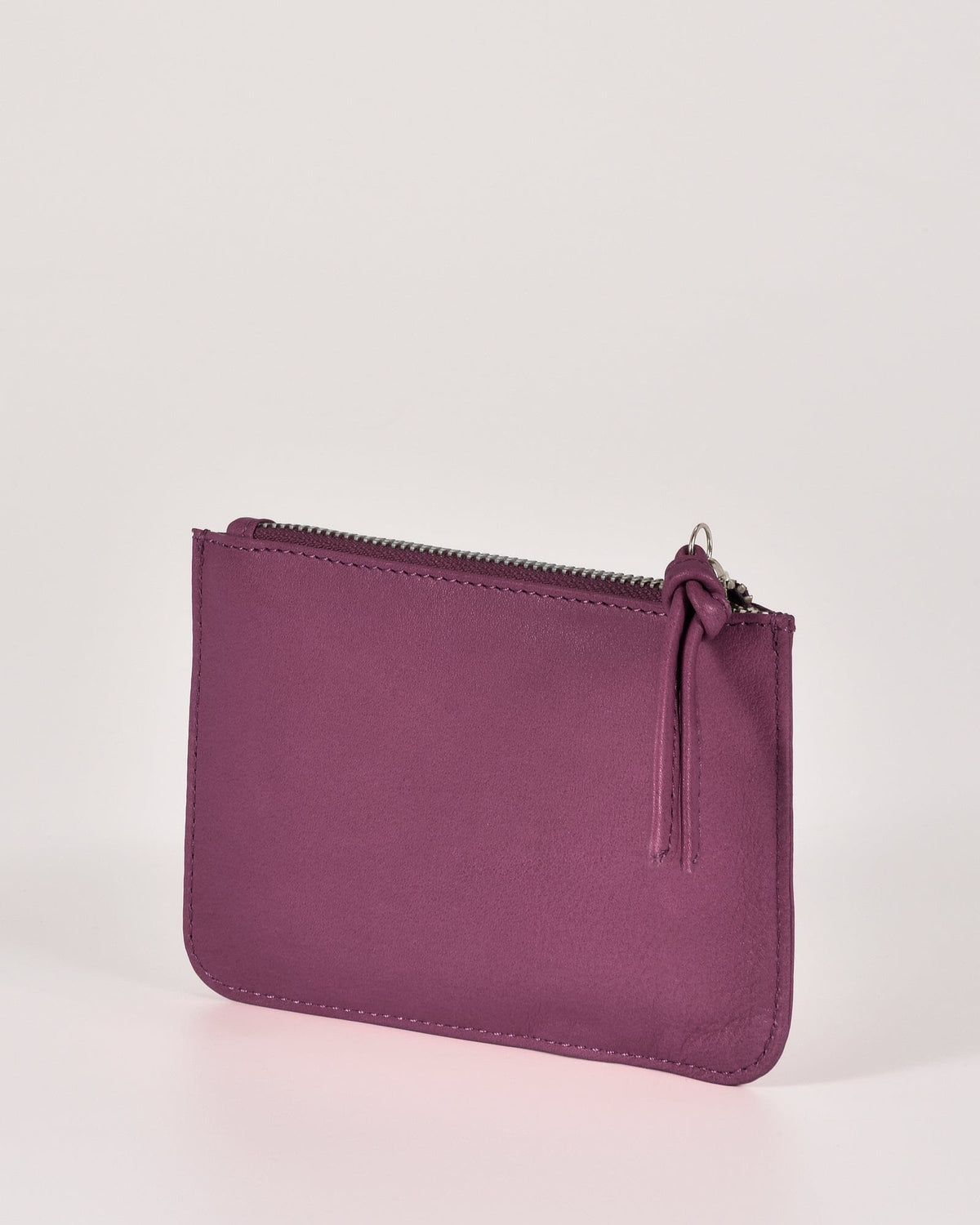 Village Leather Pouch - Mulberry