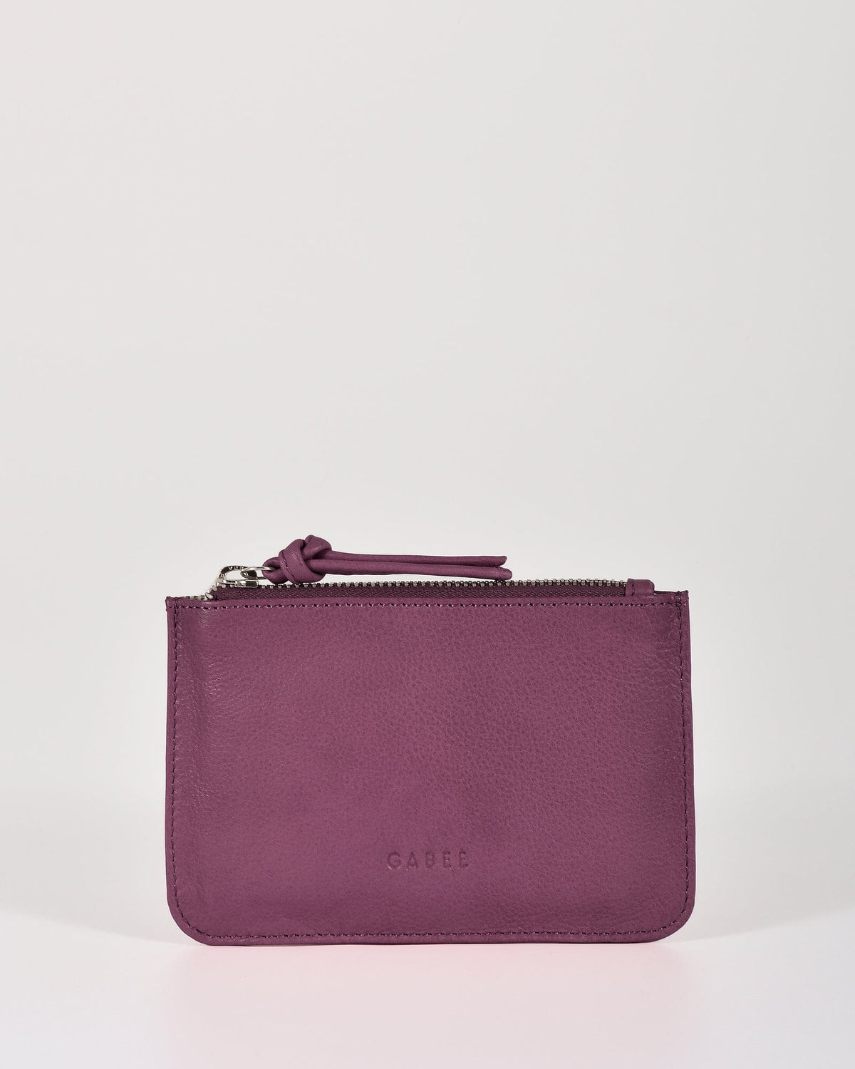 Village Leather Pouch - Mulberry