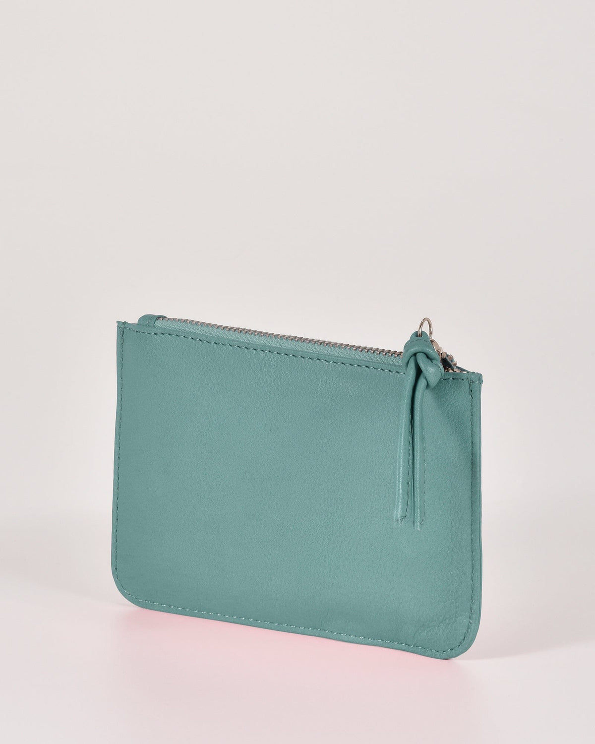 Village Leather Pouch - Ocean