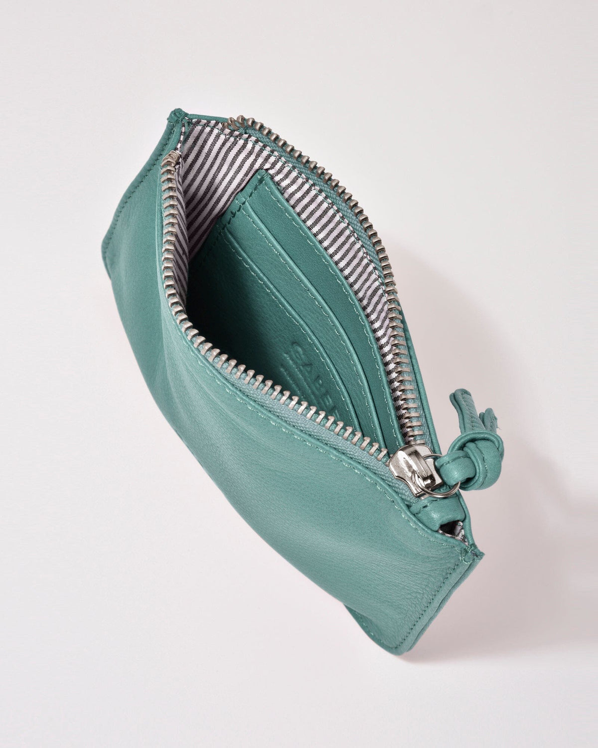 Village Leather Pouch - Ocean
