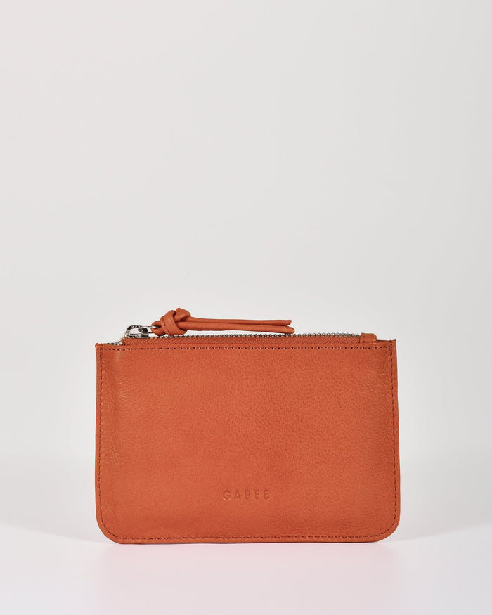 Village Leather Pouch - Orange