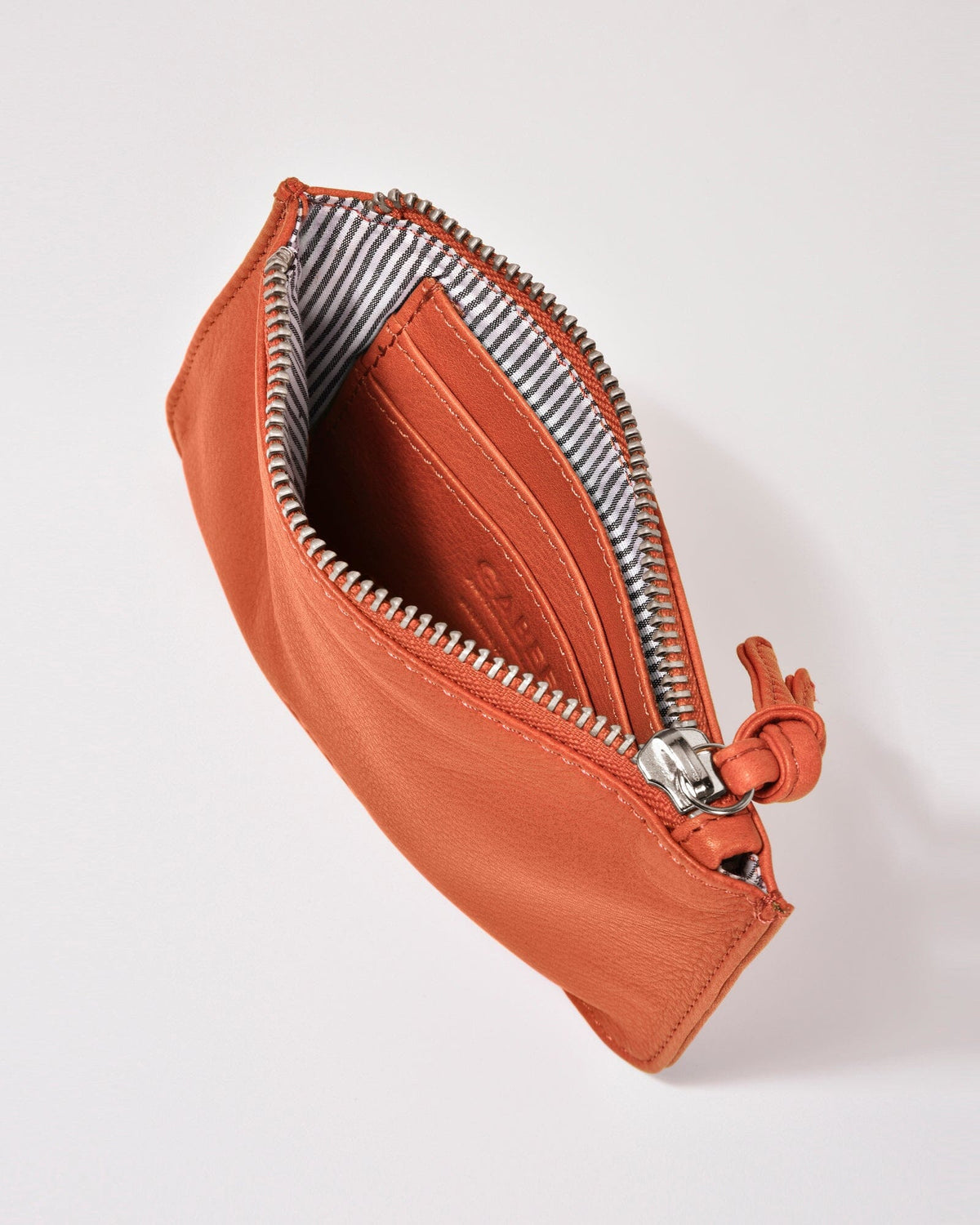 Village Leather Pouch - Orange
