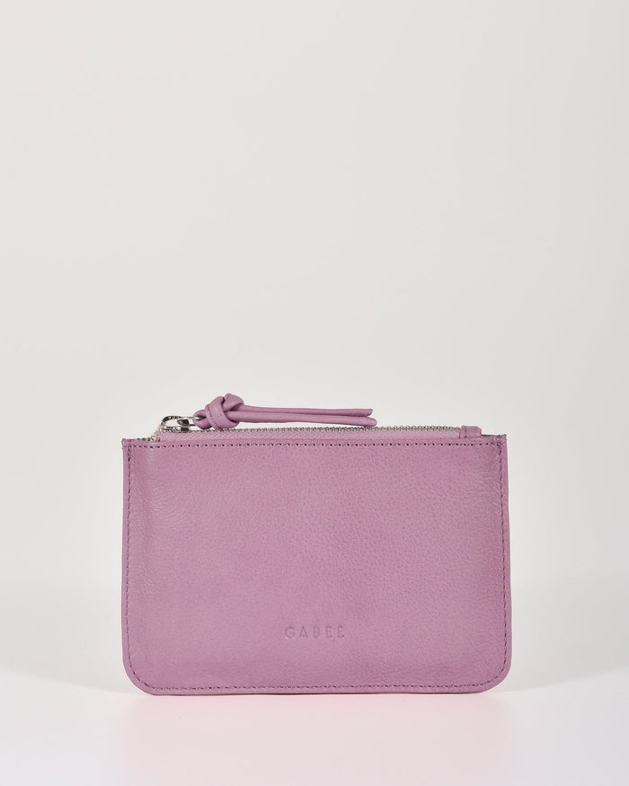 Village Leather Pouch - Pink