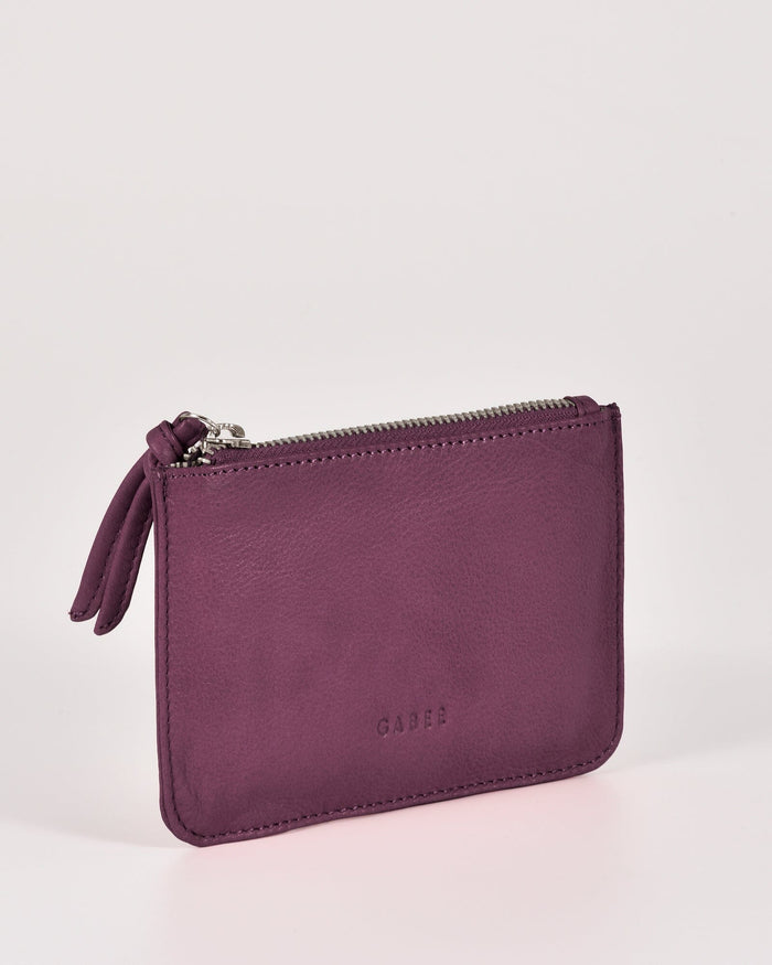 Village Leather Pouch - Purple