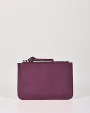 Village Leather Pouch - Purple