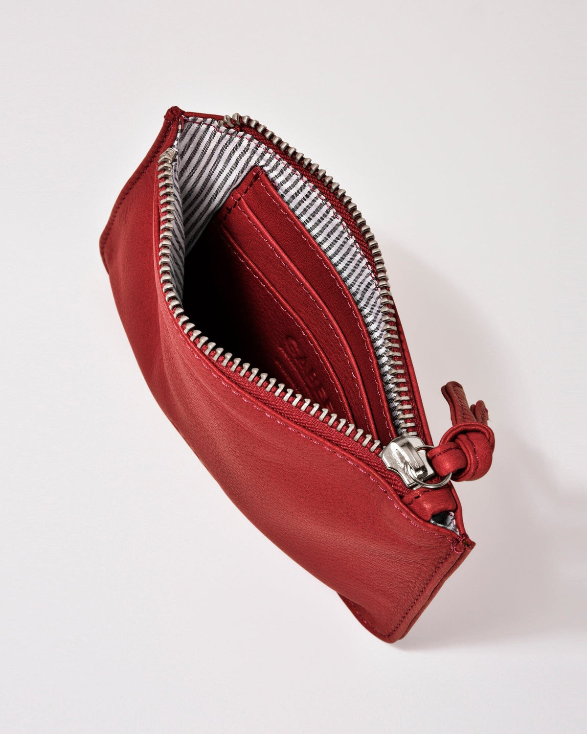 Village Leather Pouch - Red