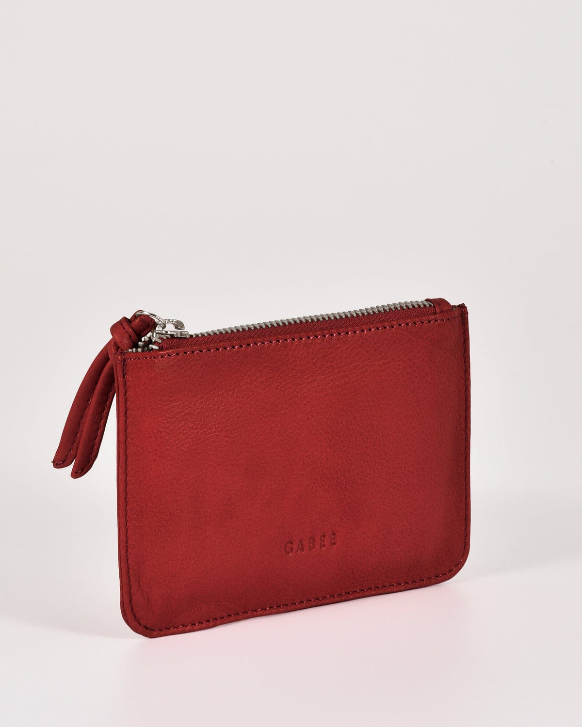Village Leather Pouch - Red