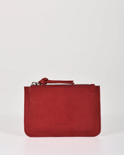 Village Leather Pouch - Red