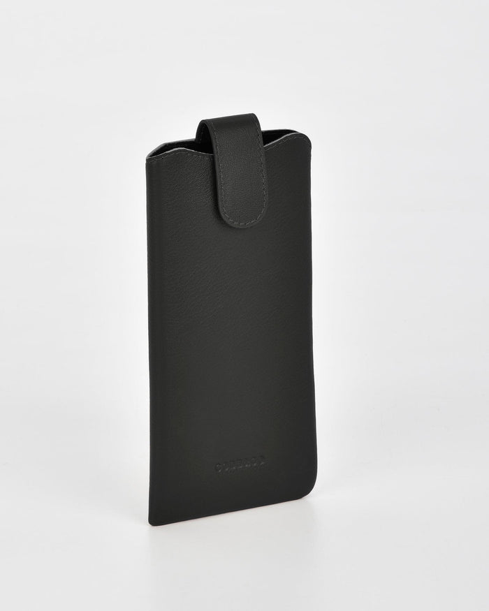 Vision Soft Leather Glasses Case - Black