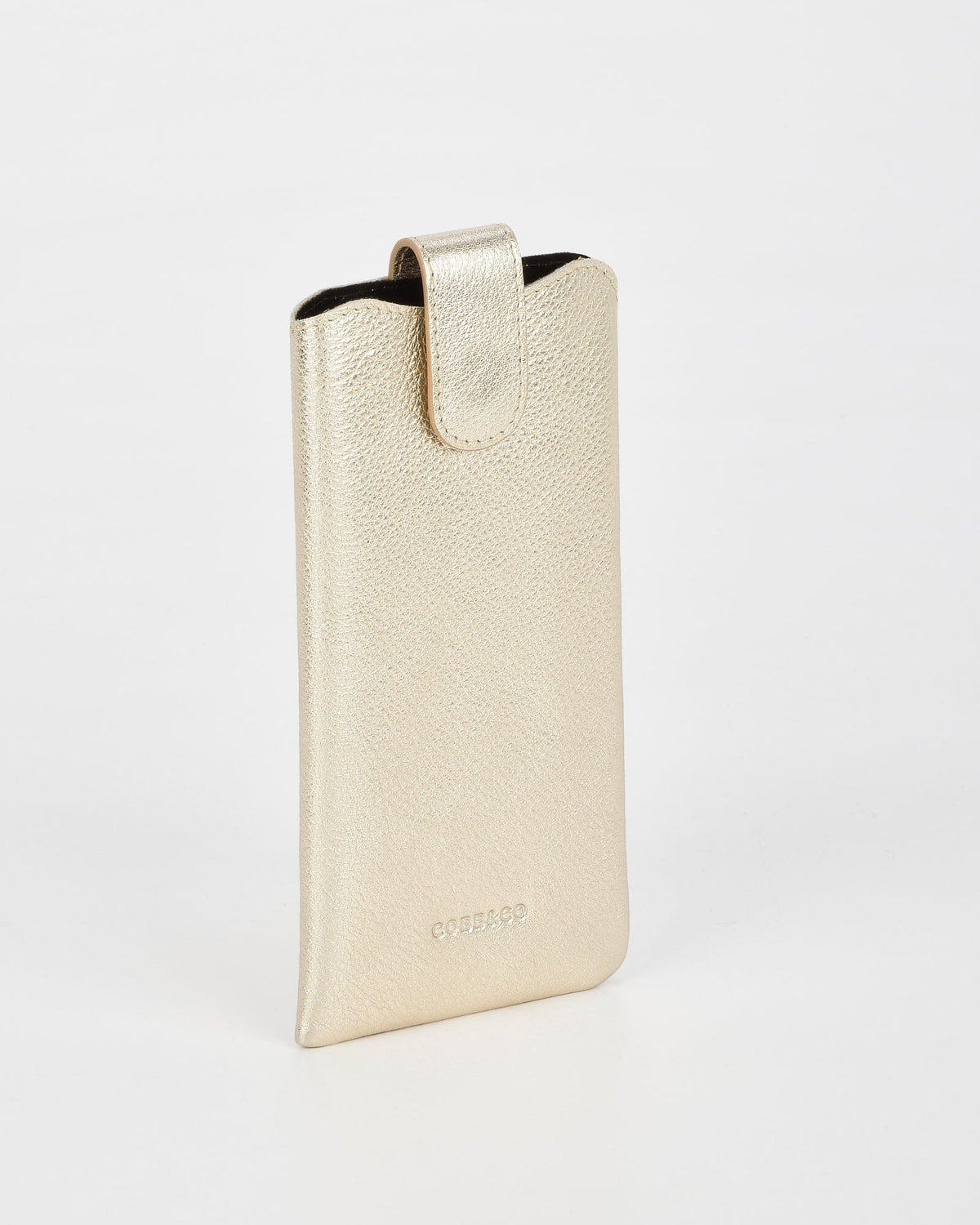 Vision Soft Leather Glasses Case - Gold