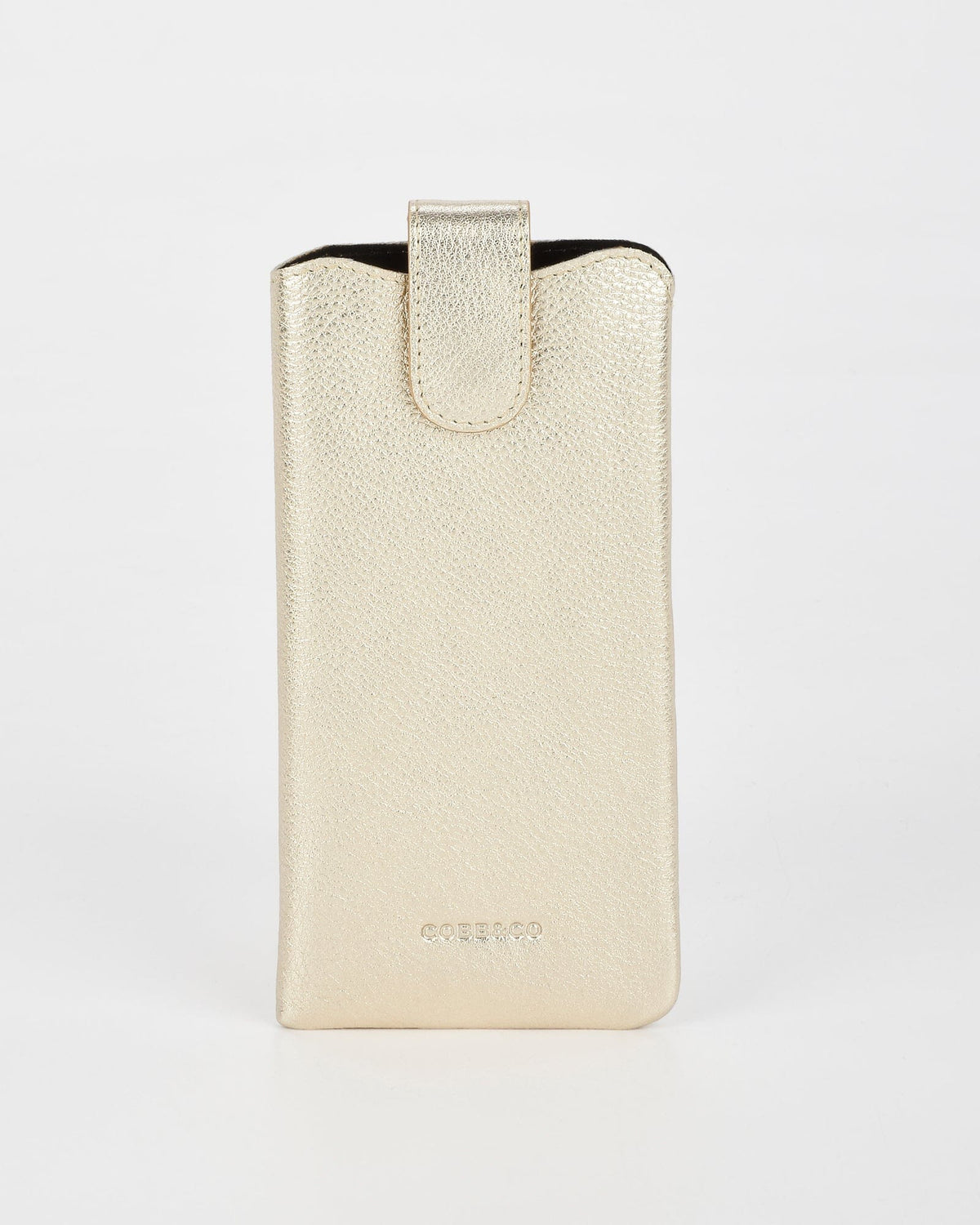 Vision Soft Leather Glasses Case - Gold