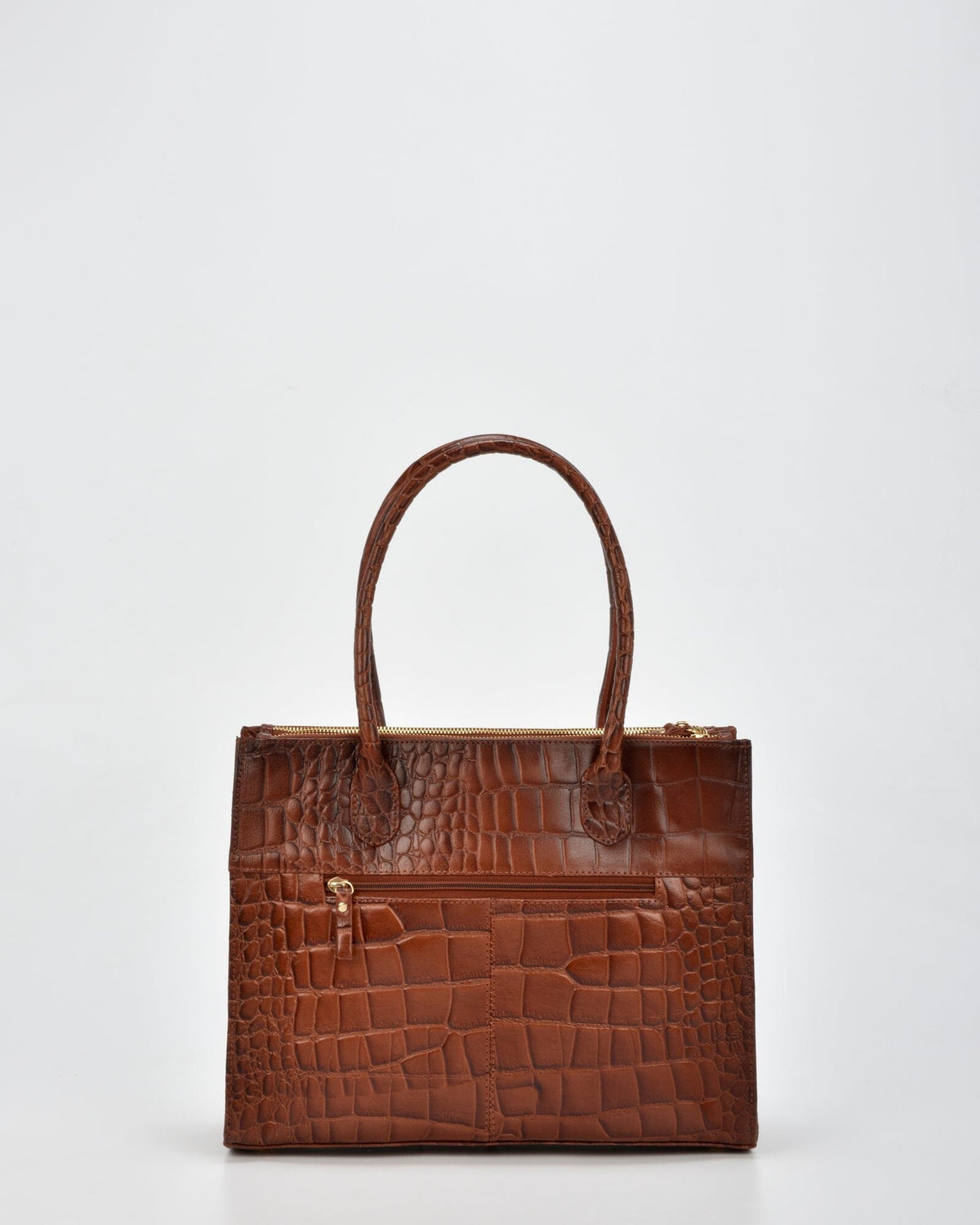 Waverley Croc Leather Dual Section Tote Bag
