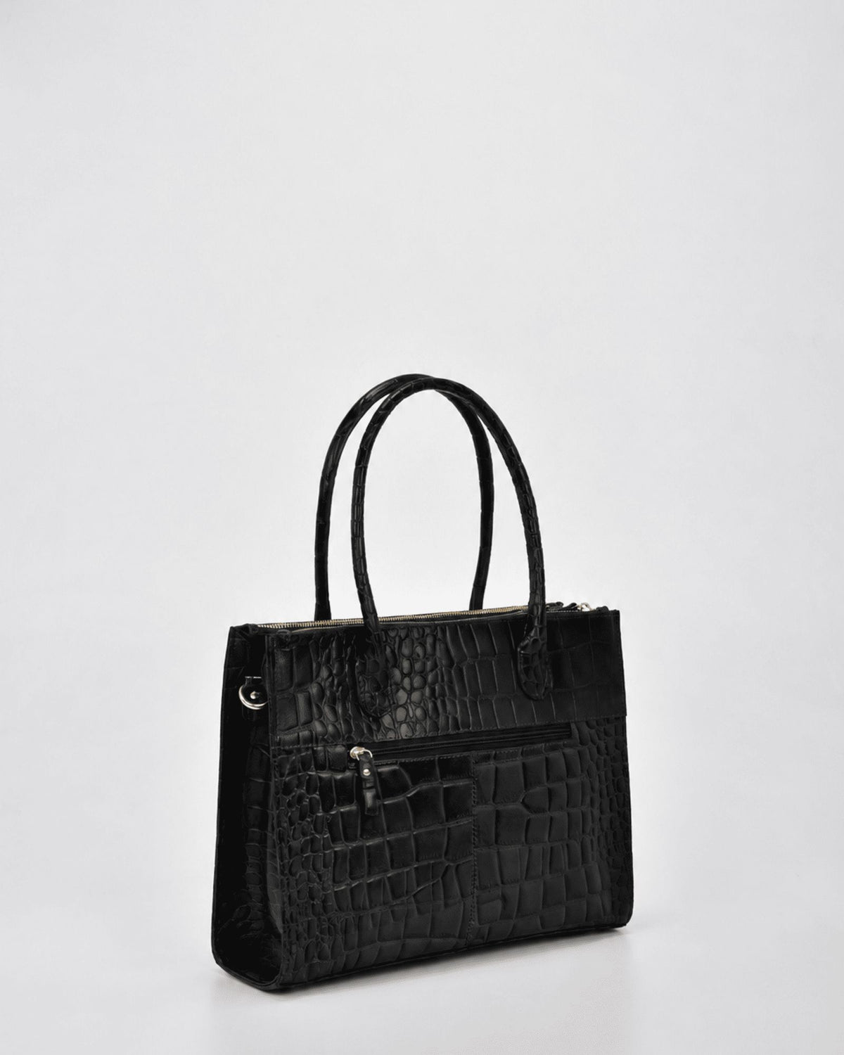 Waverley Croc Leather Dual Section Tote Bag