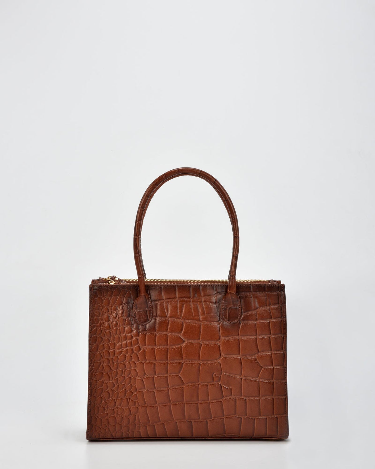 Waverley Croc Leather Dual Section Tote Bag