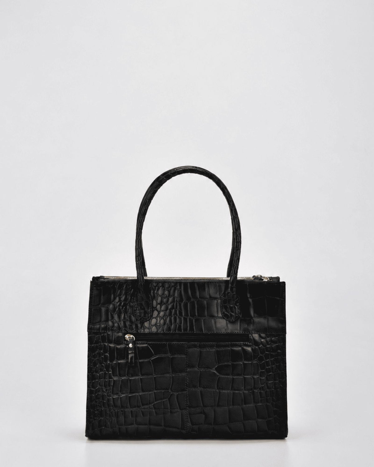 Waverley Croc Leather Dual Section Tote Bag