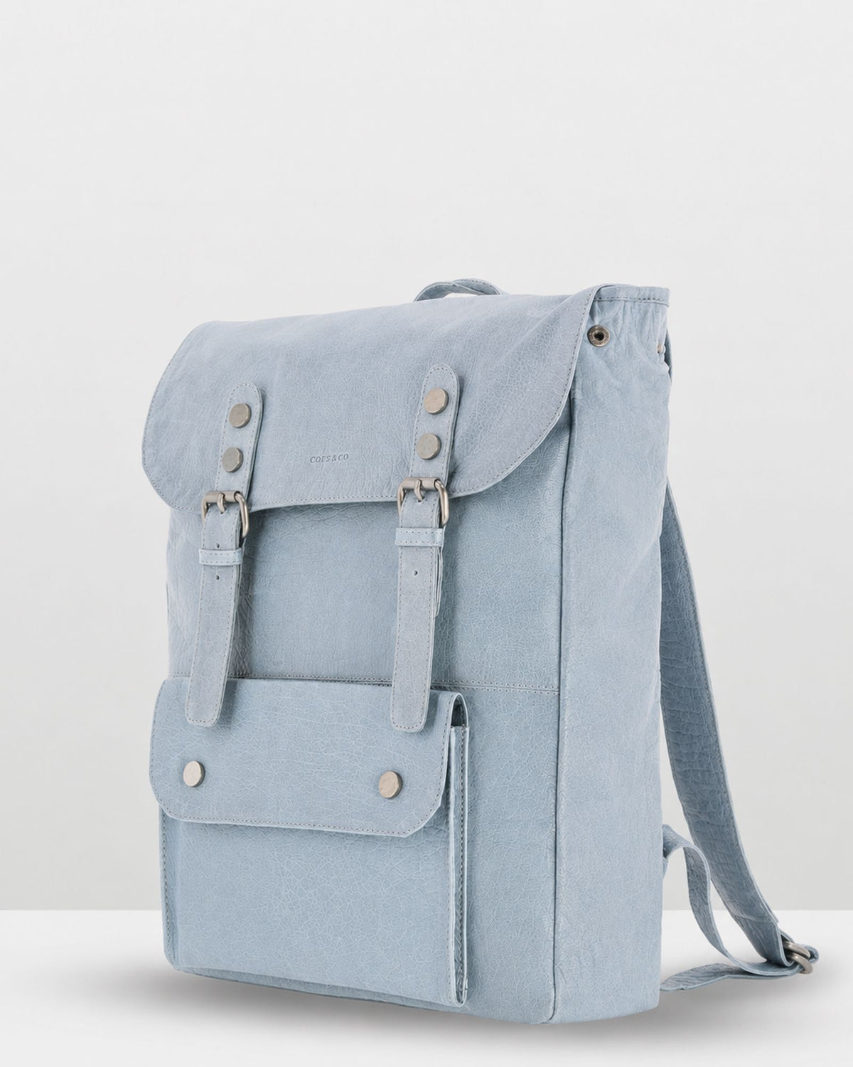 Wentworth Leather Rucksack with Laptop Pocket - Mist