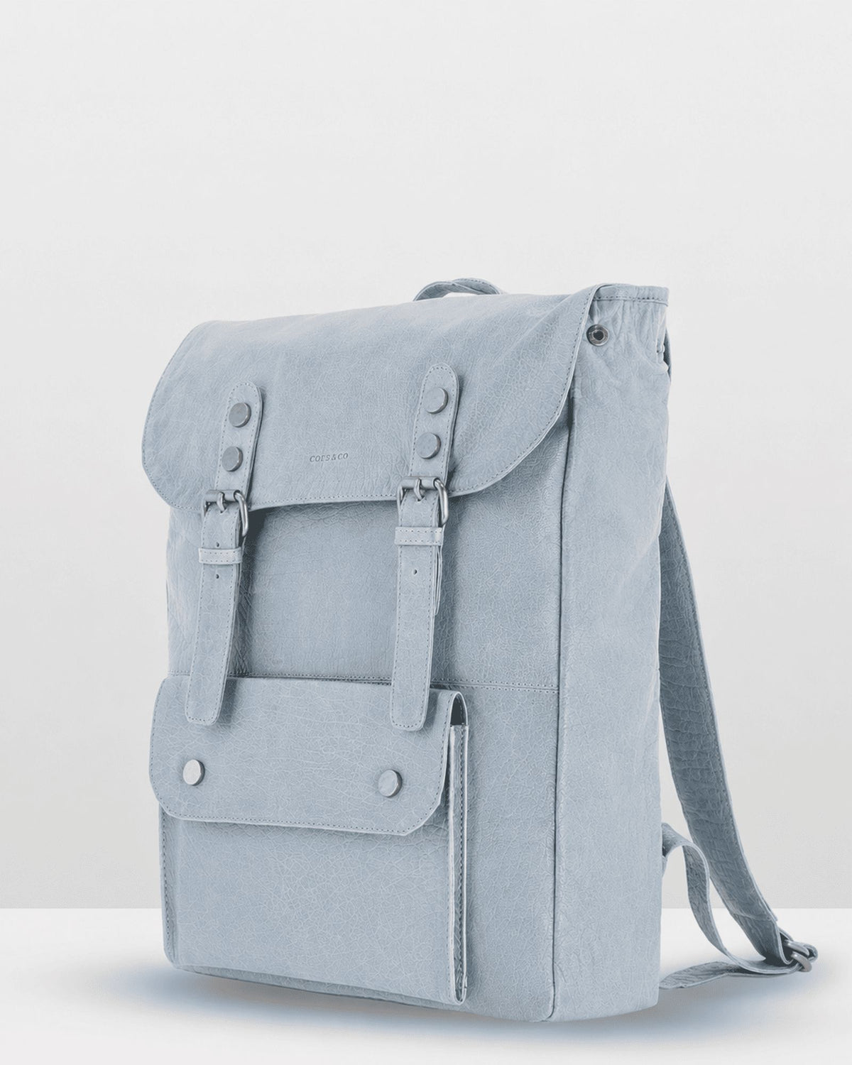 Wentworth Leather Rucksack with Laptop Pocket - Mist
