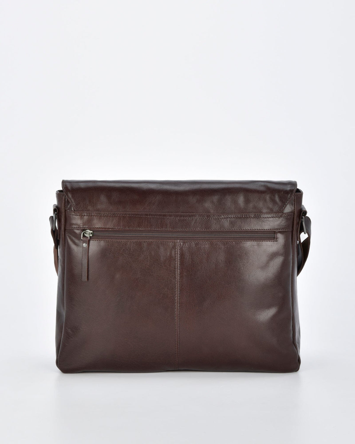 Windsor RFID Leather Business Satchel - Chocolate