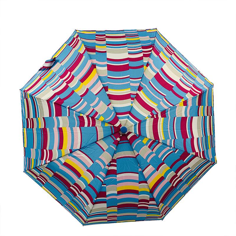 Bright Geometric Print Compact Umbrella