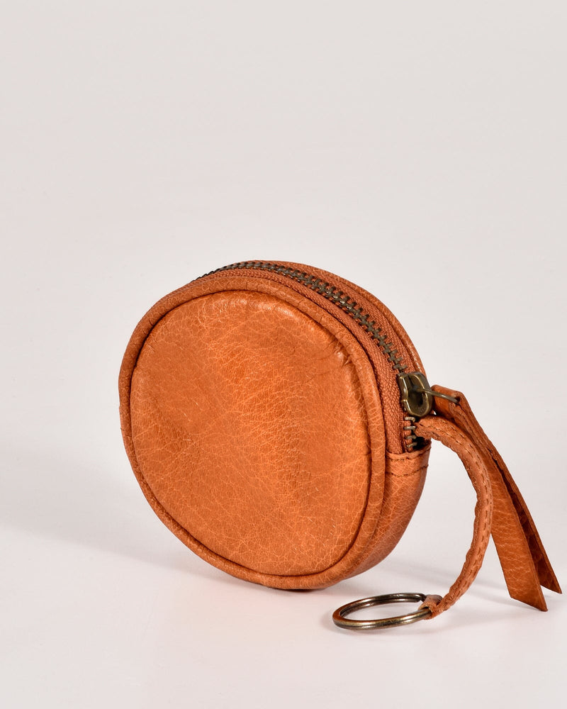 Creswell Leather Woven Coin Purse