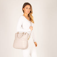 Ember Leather Fold Over Tote