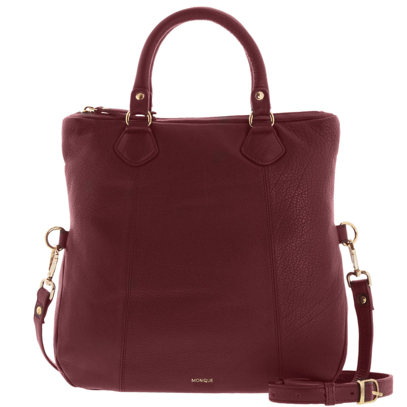 Ember Leather Fold Over Tote