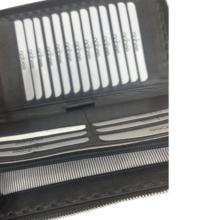 Harriet RFID Leather Purse - Black