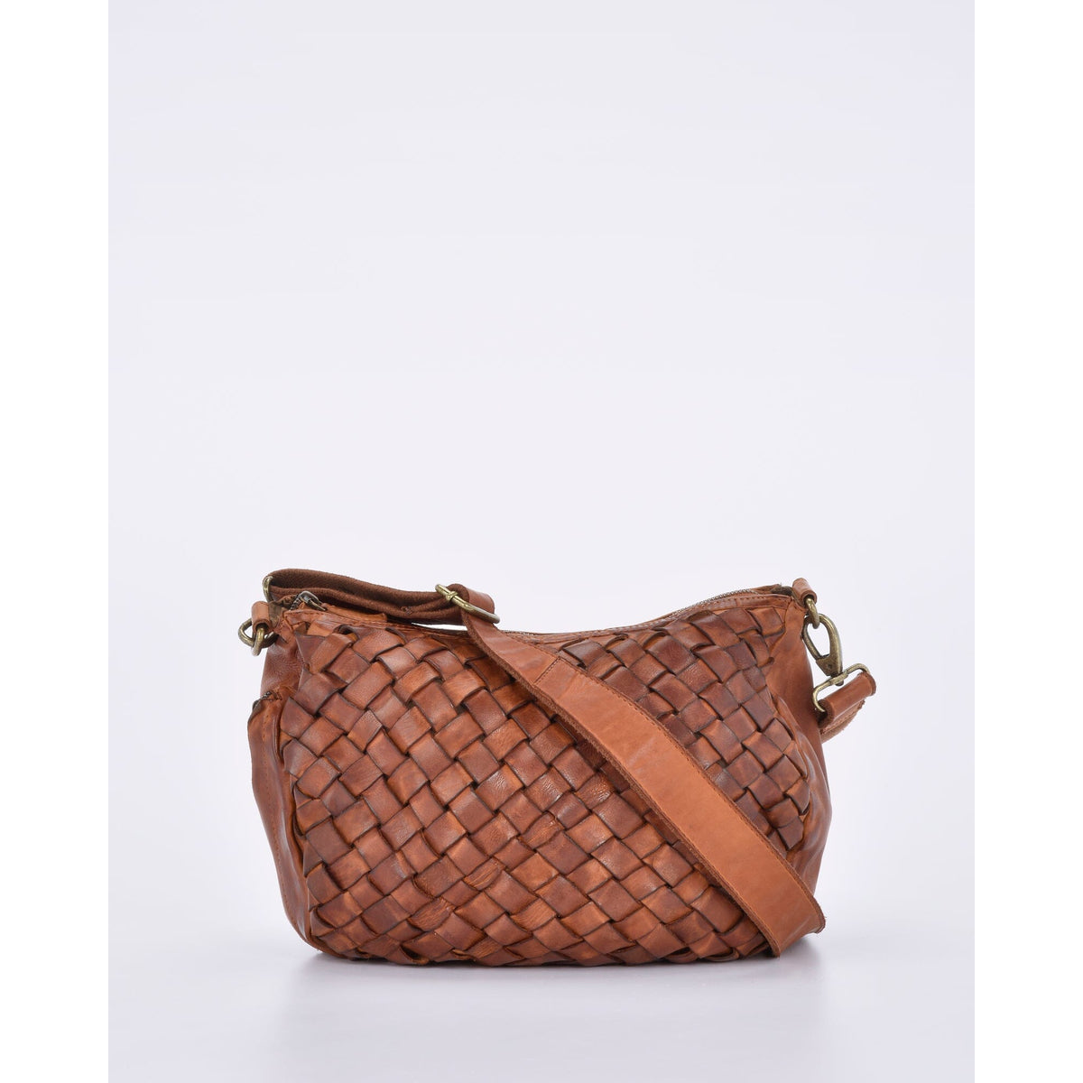 Highgate Plaited Woven Leather Slouch