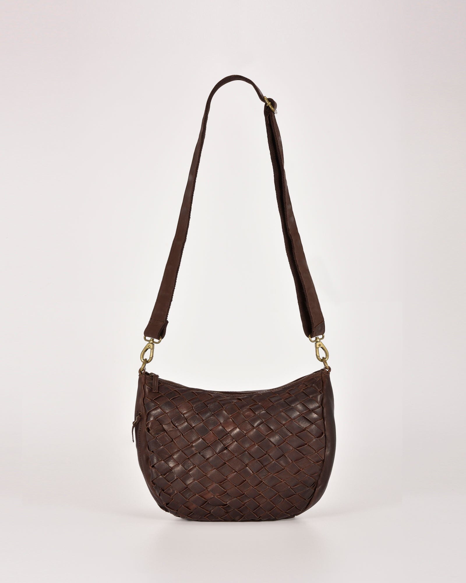 Leather slouch store cross body bag