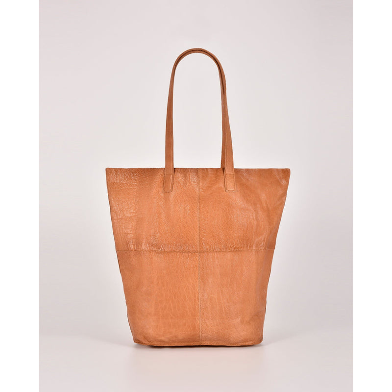 Hotham Leather Tote with front flap pocket