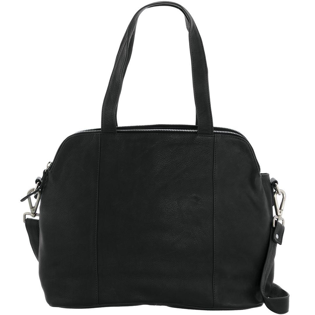Michella Soft Leather Tri Compartment Handbag