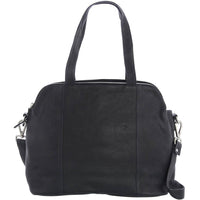 Michella Soft Leather Tri Compartment Handbag