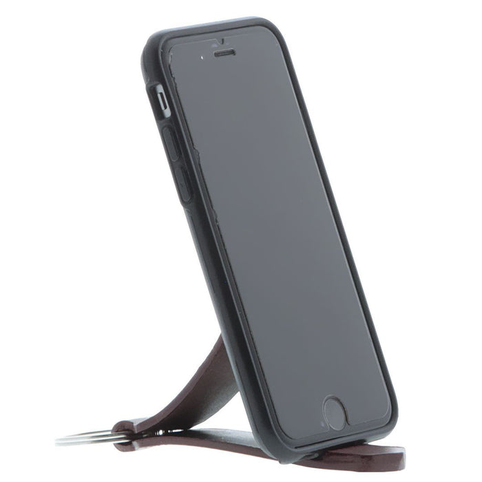Moby Leather Keyring/ Mobile Stand