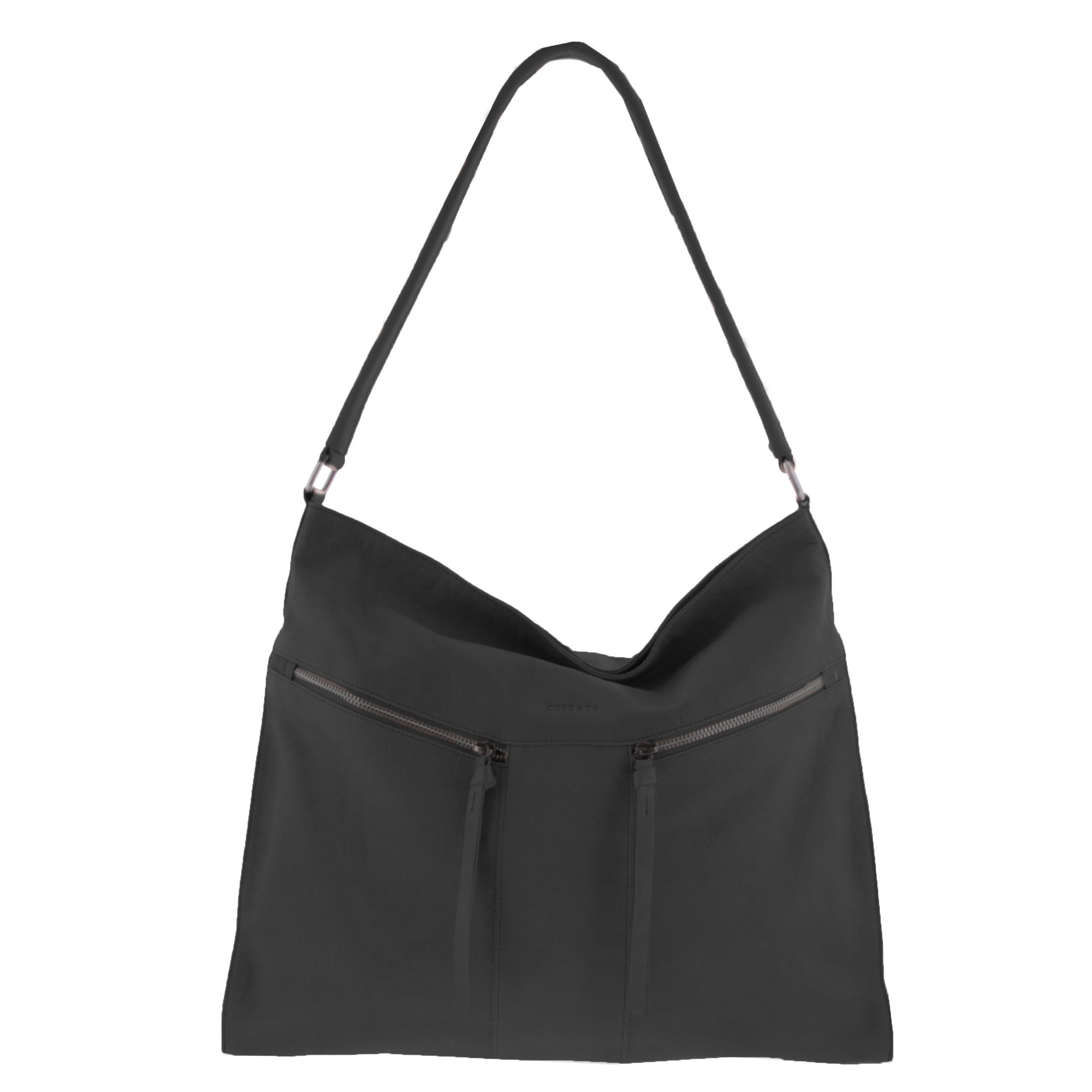 Gray leather hobo on sale bag