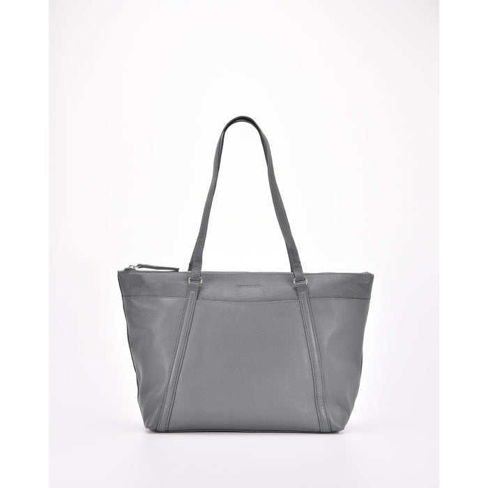 Montrose RFID Protective Leather Tote with Padded Sleeve
