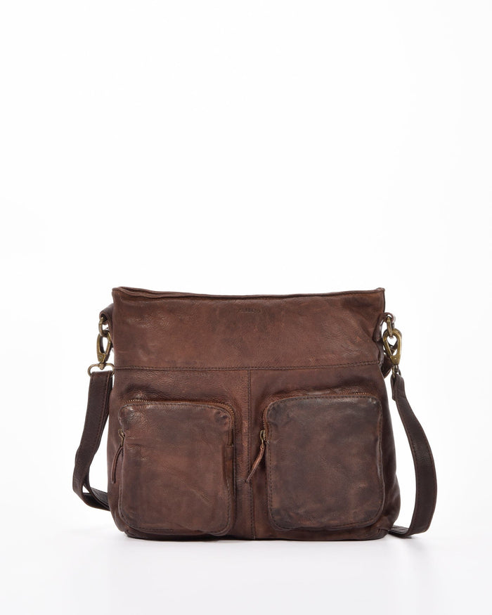 Morley Washed Leather Hobo w/ Crossbody Strap