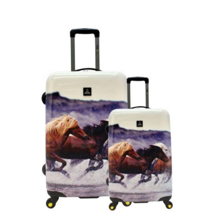 National Geographic Horse Hard Side Luggage 2 Piece Set