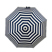 Nautical Navy & White Compact Umbrella