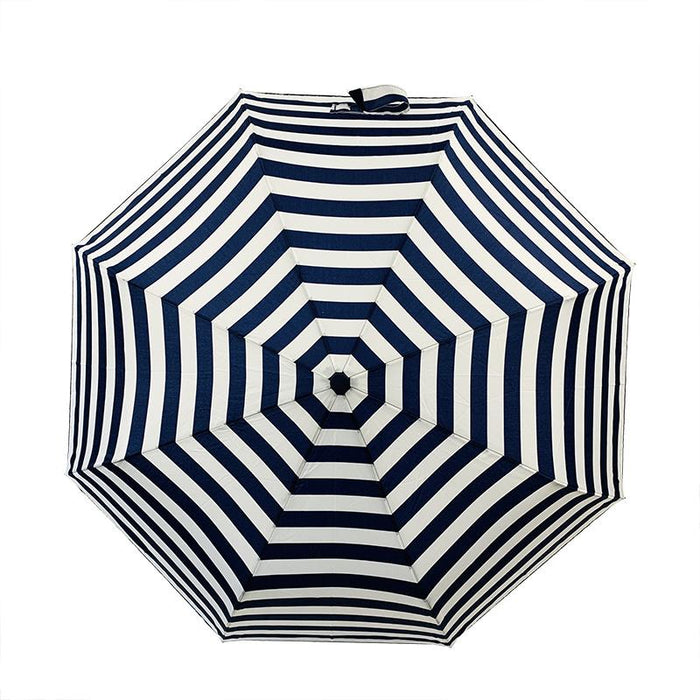 Nautical Navy & White Compact Umbrella