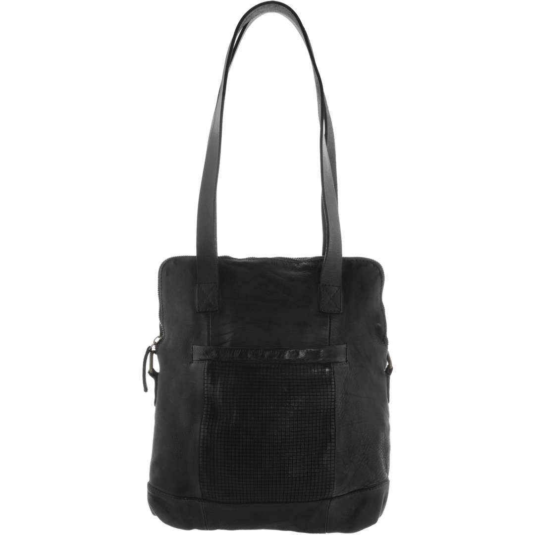 Oberon Washed Leather Shoulder Bag