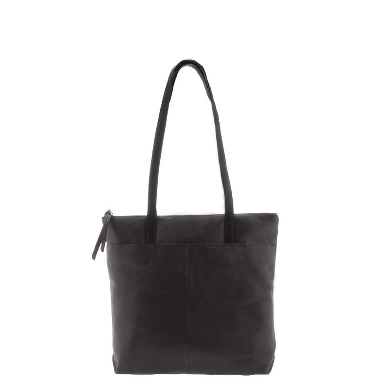 Tayla Leather Two-Tone Tote